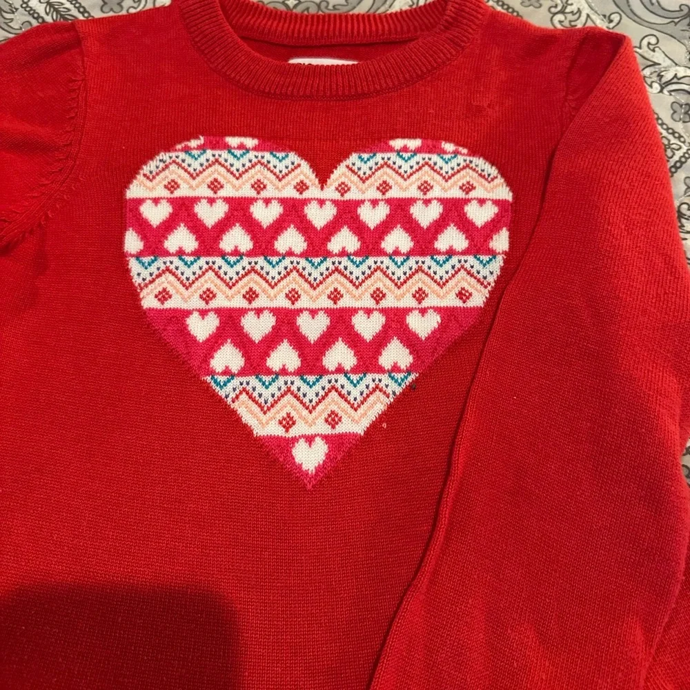 Epic Threads Red Heart Sweater - Picture 2 of 3